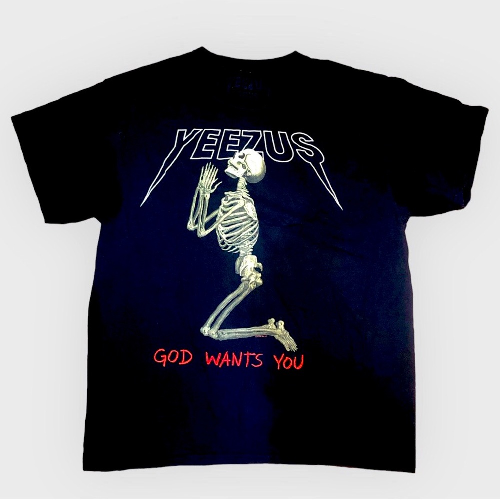 YEEZUS KANYE WEST 2013 Tour “GOD WANTS YOU” merchandise T-Shirt. Size Medium